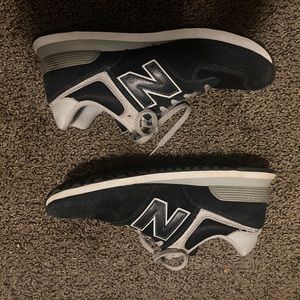 New Balance White Grey And Dark Blue Size 10.5 US